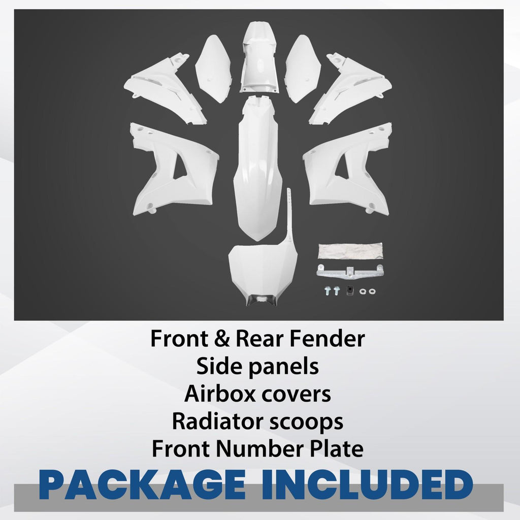 White Restyle Plastic Kit Fairing Bodywork Set For Honda CR125R CR250R 2002-2007