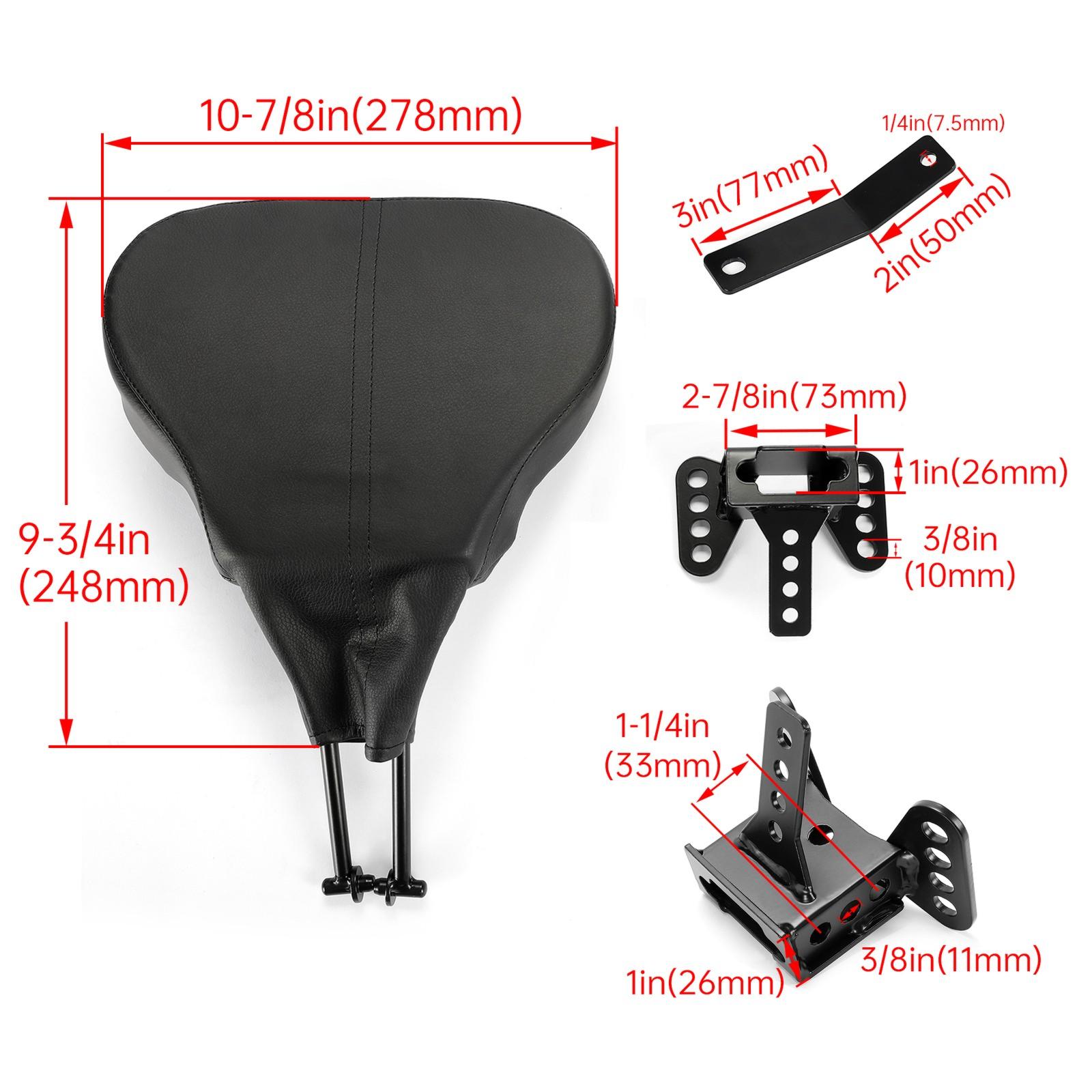 Adjustable Rider Driver Backrest Fit For Harley Touring Electra Glide 1988-2023