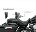 Adjustable Rider Driver Backrest Fit For Harley Touring Electra Glide 1988-2023