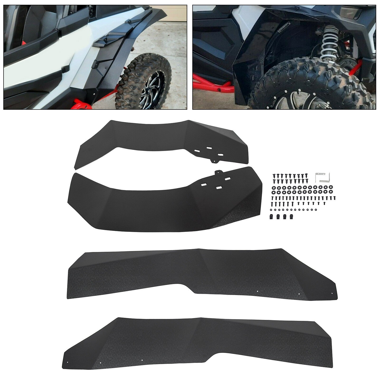 For 2014-22 Polaris RZR XP 1000 & XP 1000 4 Extended Fender Flares Mud Flaps