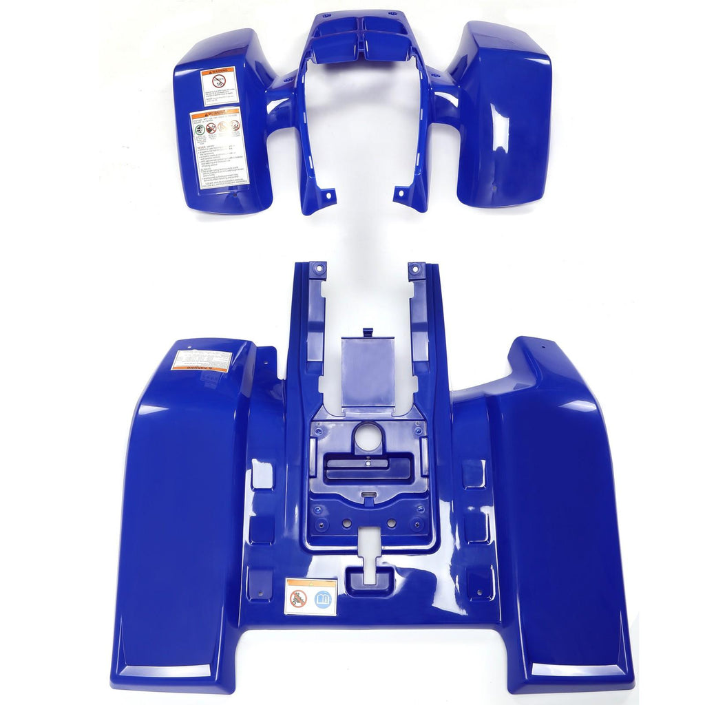 Front + Rear Fender Plastic Body For 1987-2006 Yamaha Banshee 350 YFZ350 (BLUE)