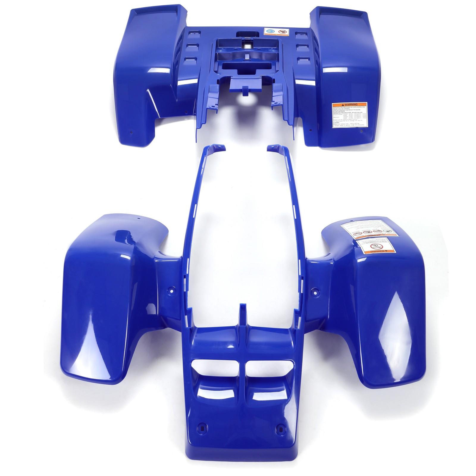 Front + Rear Fender Plastic Body For 1987-2006 Yamaha Banshee 350 YFZ350 (BLUE)
