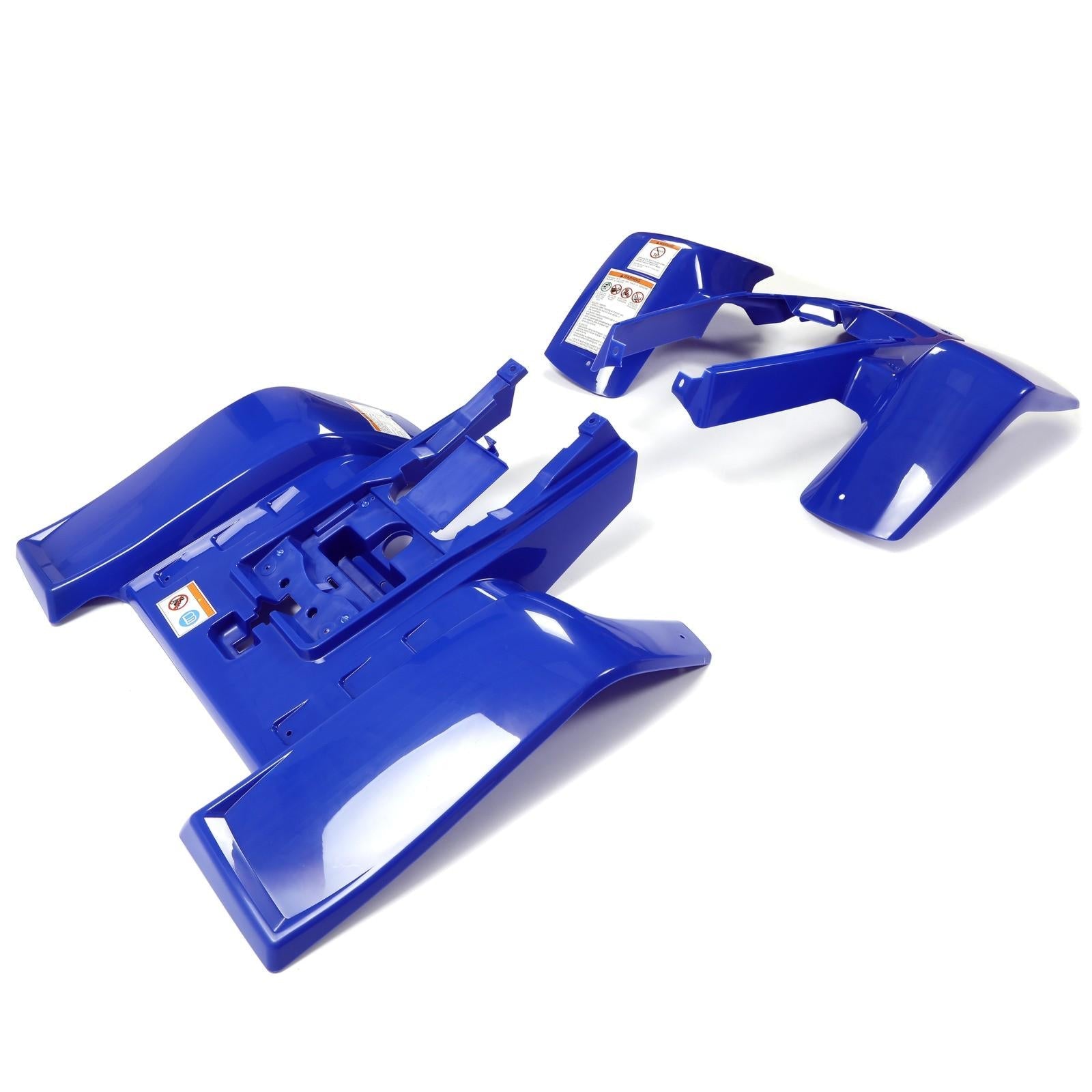 Front + Rear Fender Plastic Body For 1987-2006 Yamaha Banshee 350 YFZ350 (BLUE)