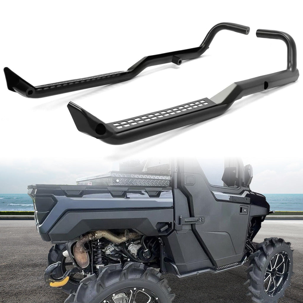 For Polaris Ranger XP 1000 2018-23 Rock Guards Sliders Side Steps Side Nerf Bars