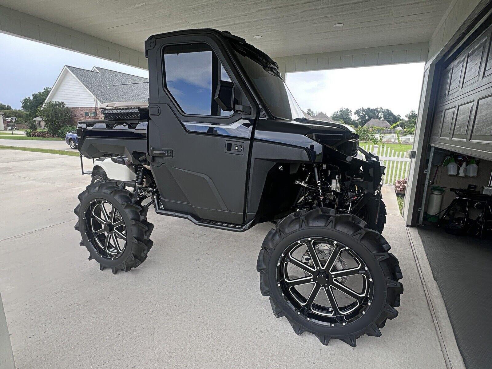 For Polaris Ranger XP 1000 2018-23 Rock Guards Sliders Side Steps Side Nerf Bars