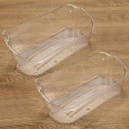 2 Pack Clear Refrigerator Door Bin Shelf For 240356402 Frigidaire AP2549958