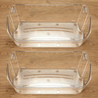 2 Pack Clear Refrigerator Door Bin Shelf For 240356402 Frigidaire AP2549958