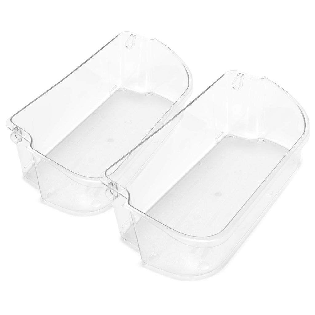 2 Pack Clear Refrigerator Door Bin Shelf For 240356402 Frigidaire AP2549958