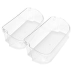 2 Pack Clear Refrigerator Door Bin Shelf For 240356402 Frigidaire AP2549958