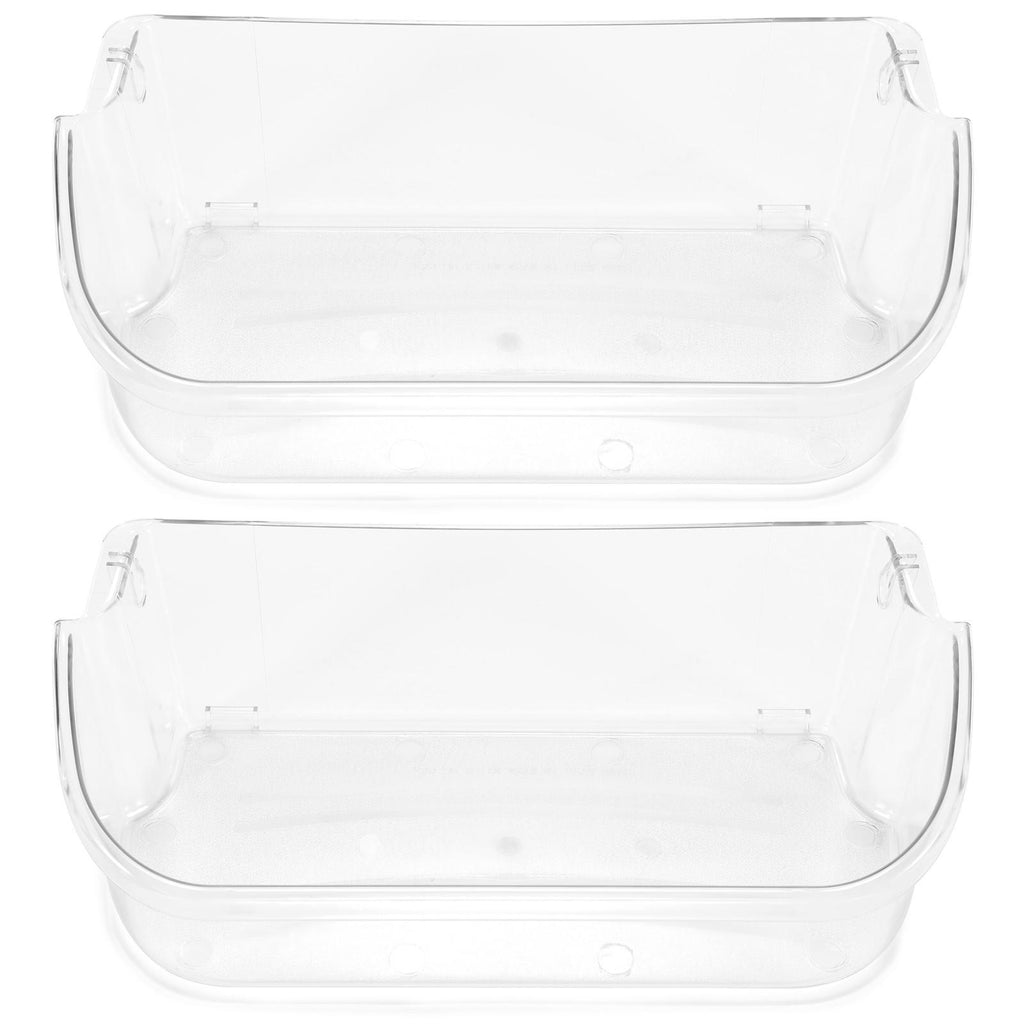 2 Pack Clear Refrigerator Door Bin Shelf For 240356402 Frigidaire AP2549958