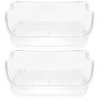 2 Pack Clear Refrigerator Door Bin Shelf For 240356402 Frigidaire AP2549958