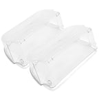 2 Pack Clear Refrigerator Door Bin Shelf For 240356402 Frigidaire AP2549958