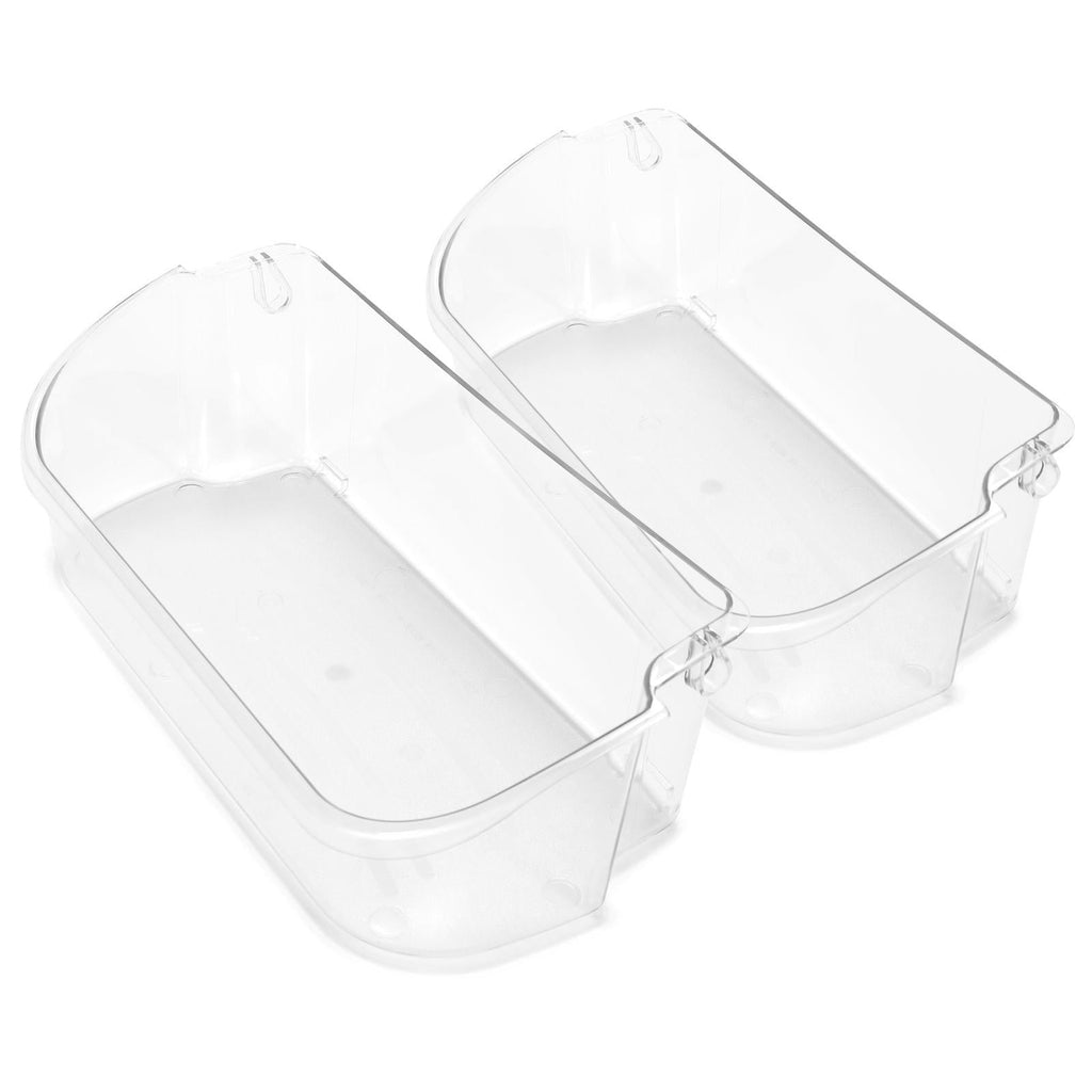 2 Pack Clear Refrigerator Door Bin Shelf For 240356402 Frigidaire AP2549958