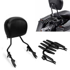 Backrest Sissy Bar Stealth Luggage Rack For 09-25 Harley Davidson Street Glide