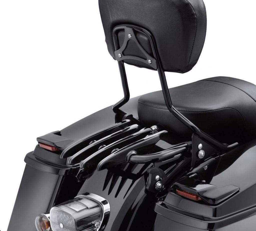 Backrest Sissy Bar Stealth Luggage Rack For 09-25 Harley Davidson Street Glide