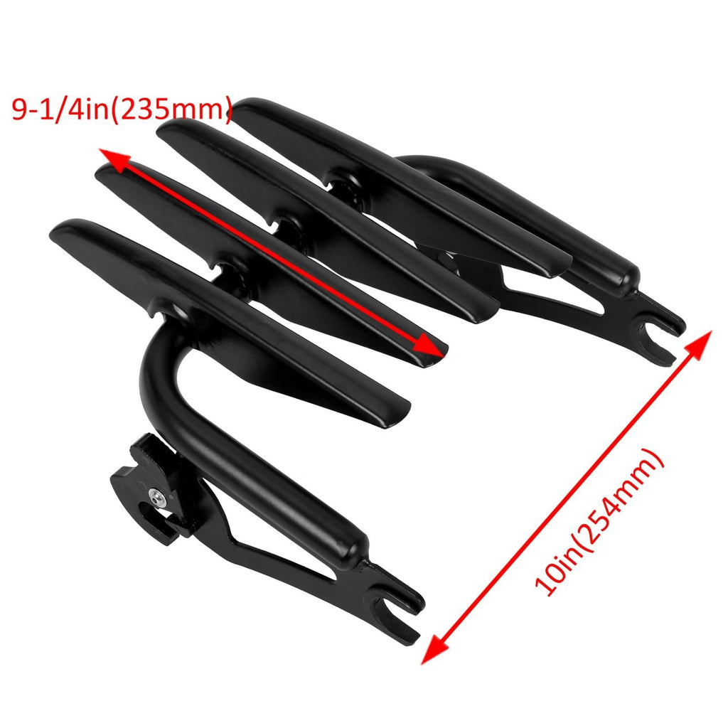Backrest Sissy Bar Stealth Luggage Rack For 09-25 Harley Davidson Street Glide