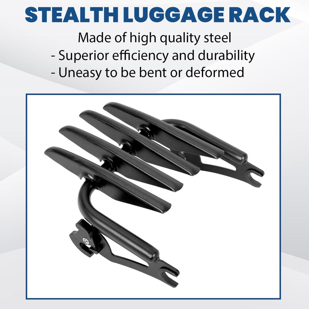 Backrest Sissy Bar Stealth Luggage Rack For 09-25 Harley Davidson Street Glide