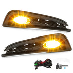 For 2013-2015 Honda Civic Sedan 4-Door Front Yellow Fog Lights Lamps w/ Switch