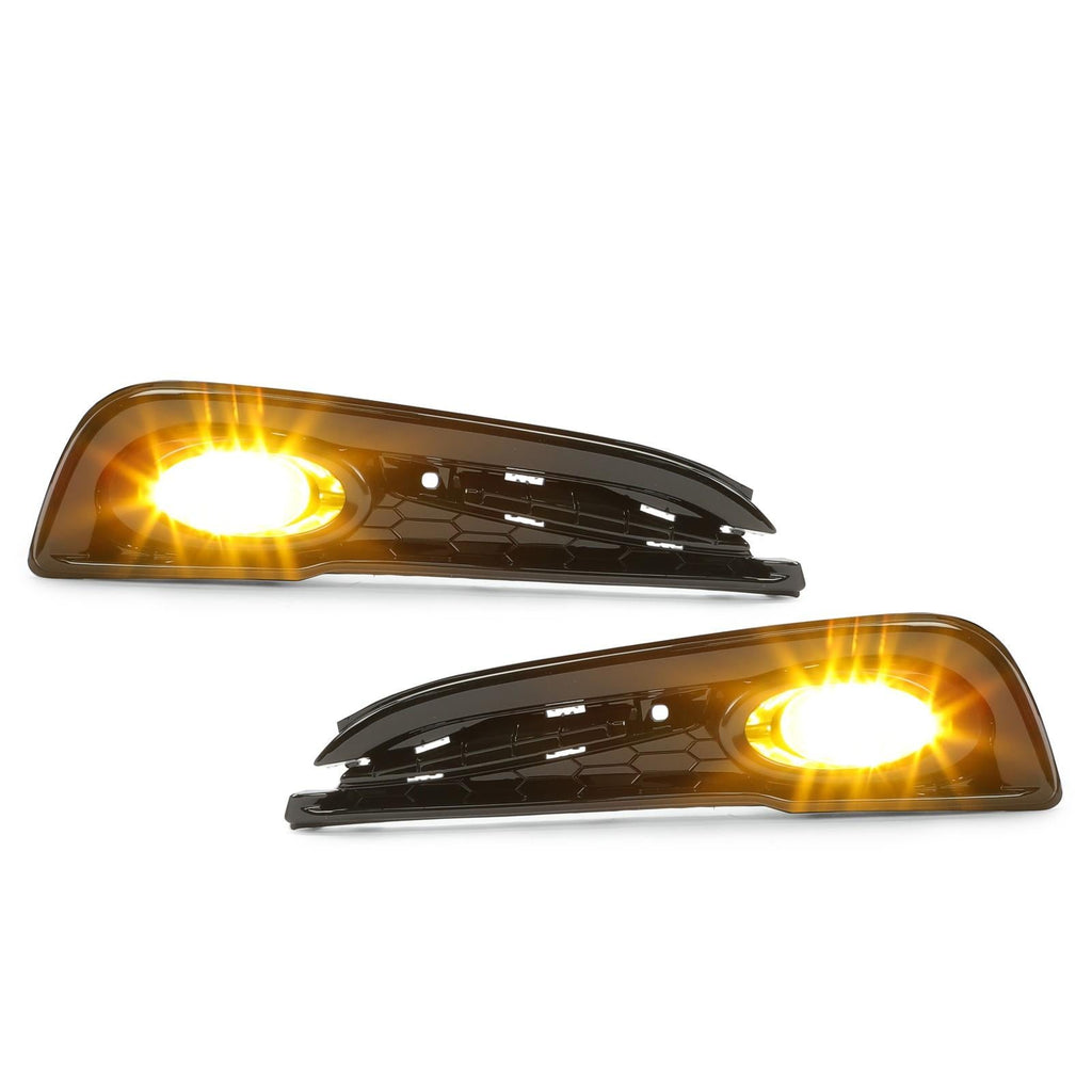 For 2013-2015 Honda Civic Sedan 4-Door Front Yellow Fog Lights Lamps w/ Switch