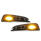For 2013-2015 Honda Civic Sedan 4-Door Front Yellow Fog Lights Lamps w/ Switch