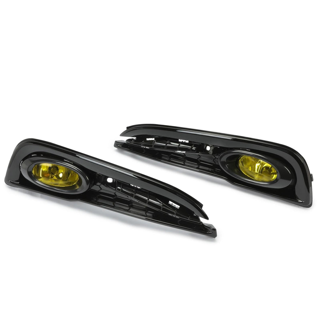 For 2013-2015 Honda Civic Sedan 4-Door Front Yellow Fog Lights Lamps w/ Switch
