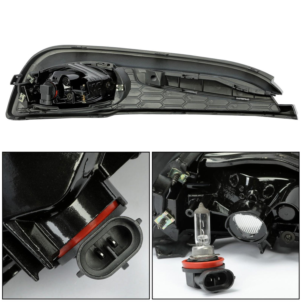 For 2013-2015 Honda Civic Sedan 4-Door Front Yellow Fog Lights Lamps w/ Switch