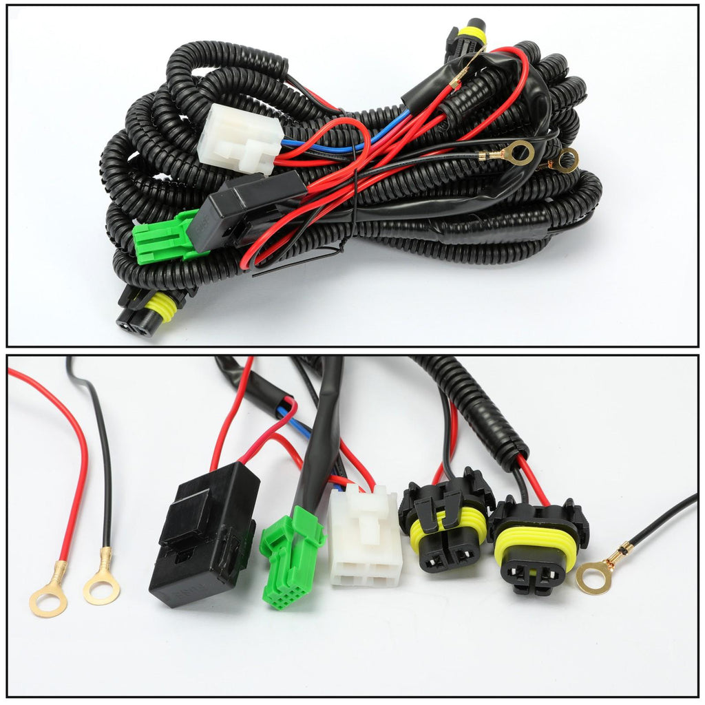 For 2013-2015 Honda Civic Sedan 4-Door Front Yellow Fog Lights Lamps w/ Switch