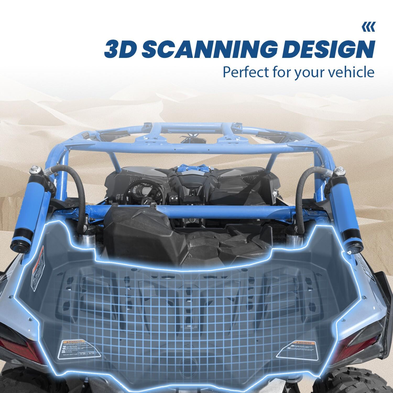 Fits 18-20 Can-Am Maverick X3 Rear Luggage Carrier Rack Bed Frame Cargo Storage