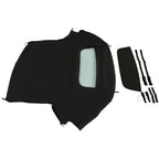 Fits 1999-2009 Honda S2000 Convertible Soft Top & Heated Glass Window Black