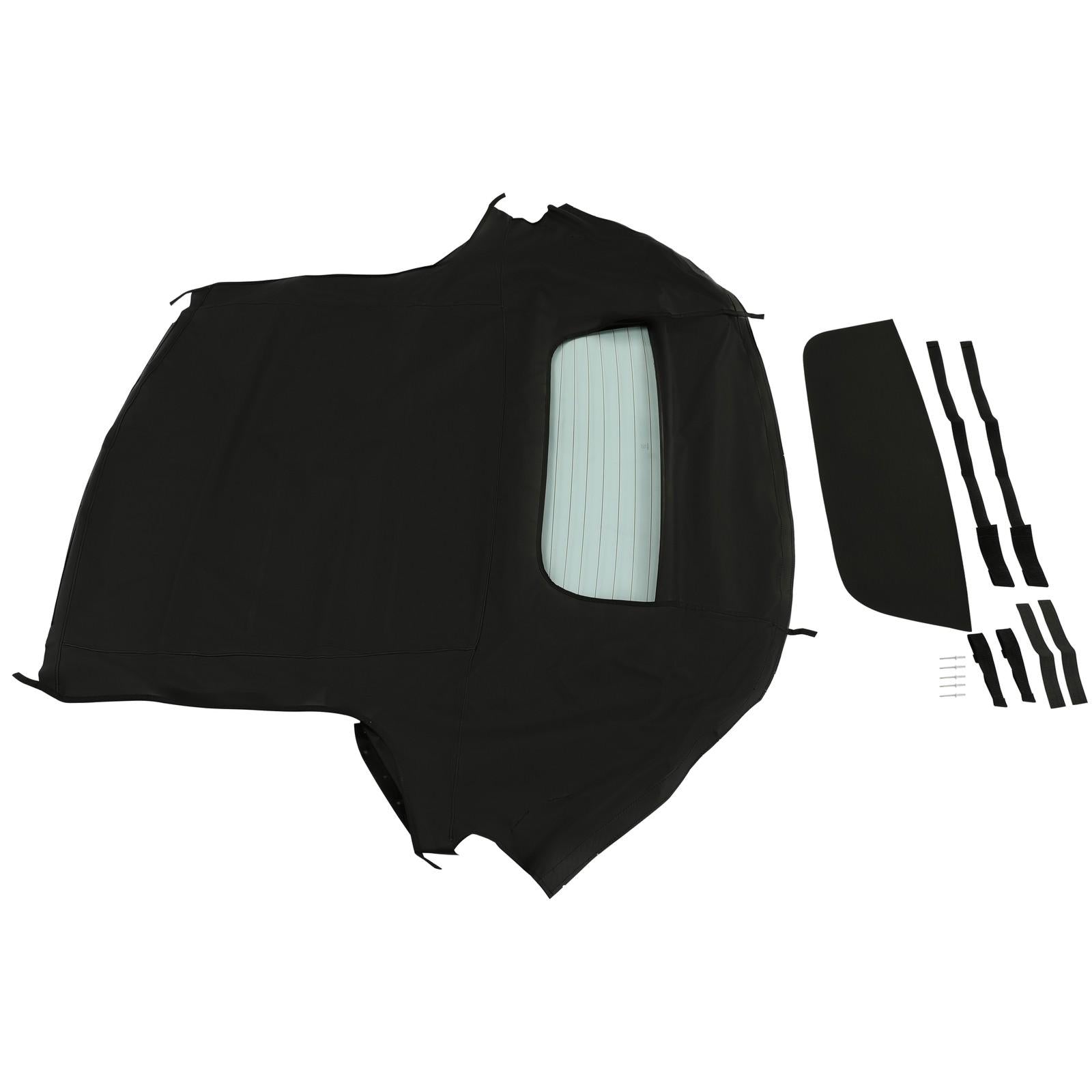 Fits 1999-2009 Honda S2000 Convertible Soft Top & Heated Glass Window Black