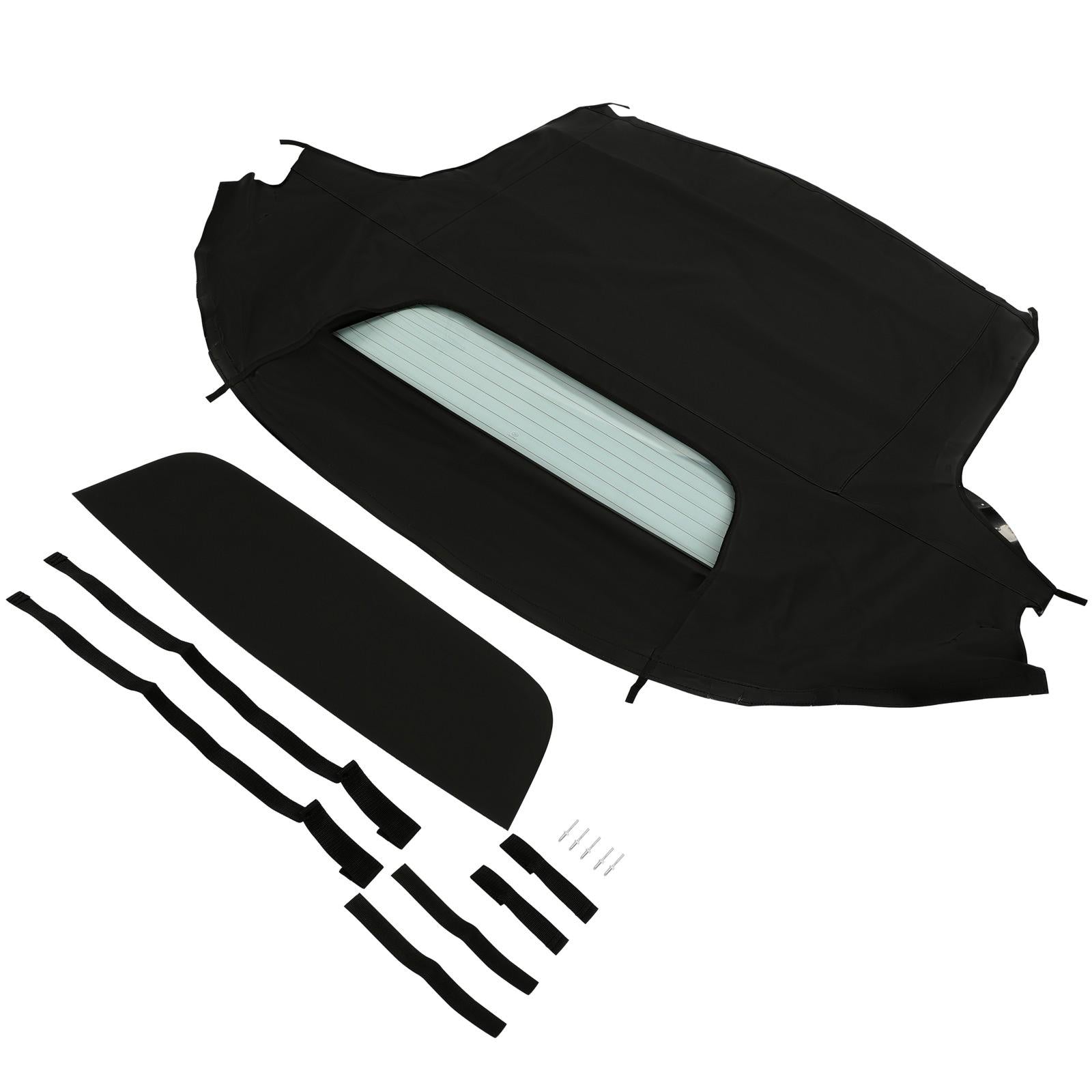 Fits 1999-2009 Honda S2000 Convertible Soft Top & Heated Glass Window Black