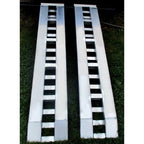80"×15" Aluminum Ramps 2 Pcs 6000Lbs Car Trailer Truck Hook End Knife 1 Pair
