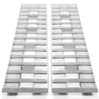 80"×15" Aluminum Ramps 2 Pcs 6000Lbs Car Trailer Truck Hook End Knife 1 Pair