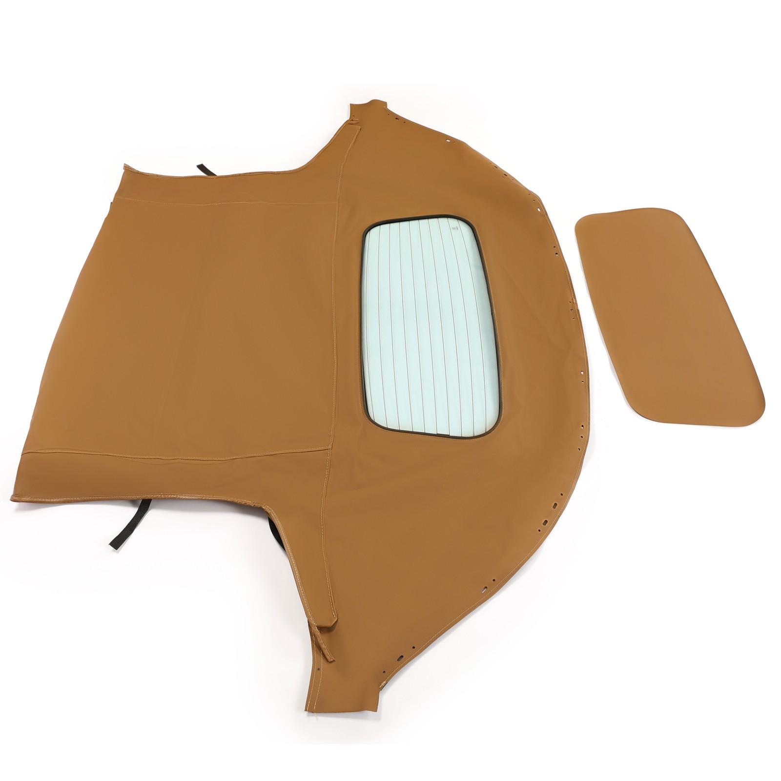 Convertible Soft Top Fits 90-05 Mazda Miata w/ Heated Glass Window, Tan
