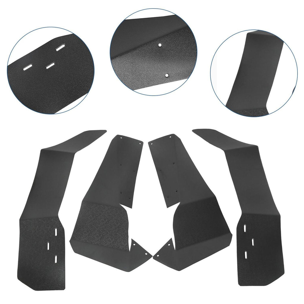 4x Extended Fender Flares Mud Flap For Polaris RZR S 900/4 900 /S 1000 2015-2020