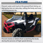 4x Extended Fender Flares Mud Flap For Polaris RZR S 900/4 900 /S 1000 2015-2020