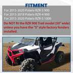 4x Extended Fender Flares Mud Flap For Polaris RZR S 900/4 900 /S 1000 2015-2020