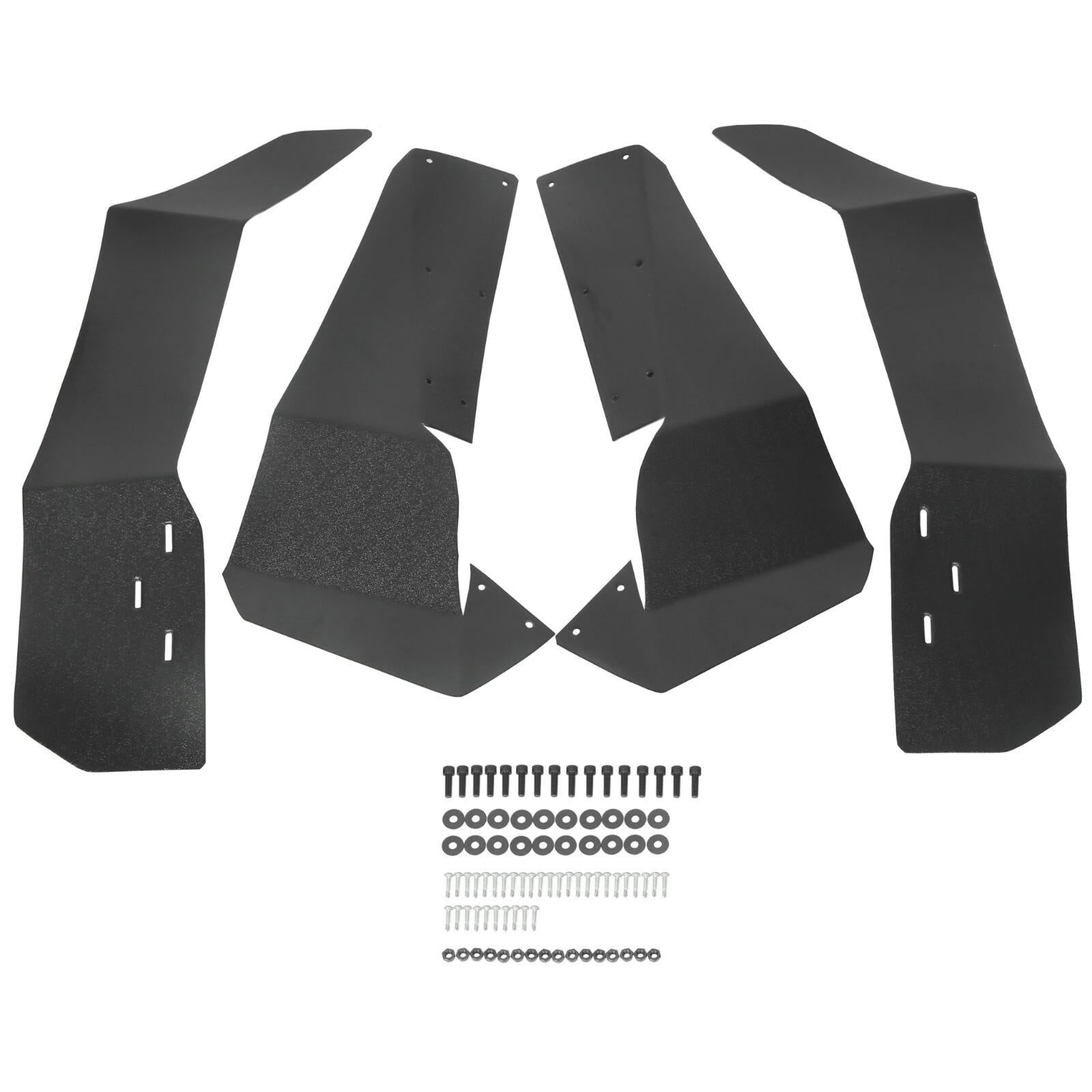 4x Extended Fender Flares Mud Flap For Polaris RZR S 900/4 900 /S 1000 2015-2020