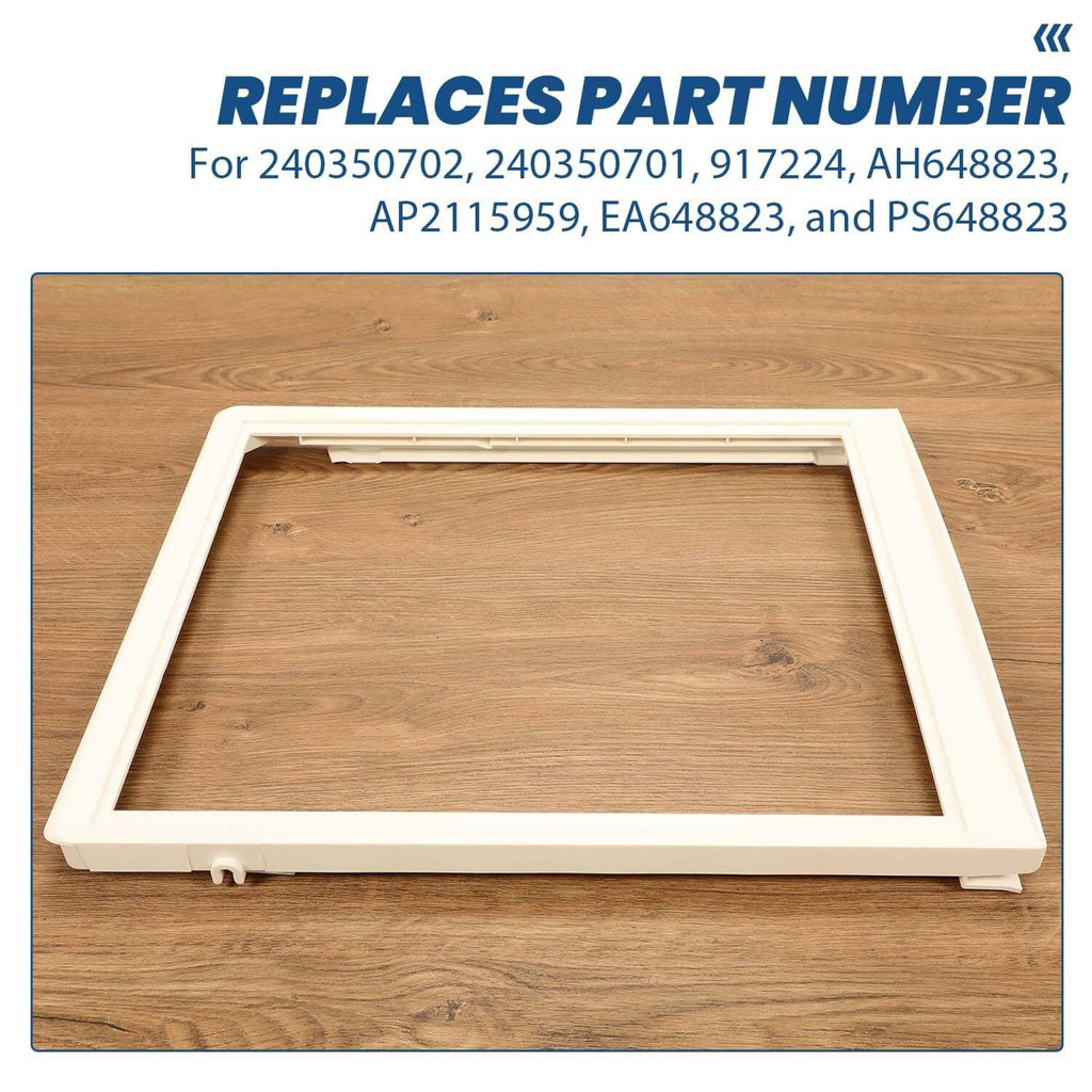 For 240350702 AP2115959 Refrigerator Upper Crisper Pan Cover Crosley Frigidaire