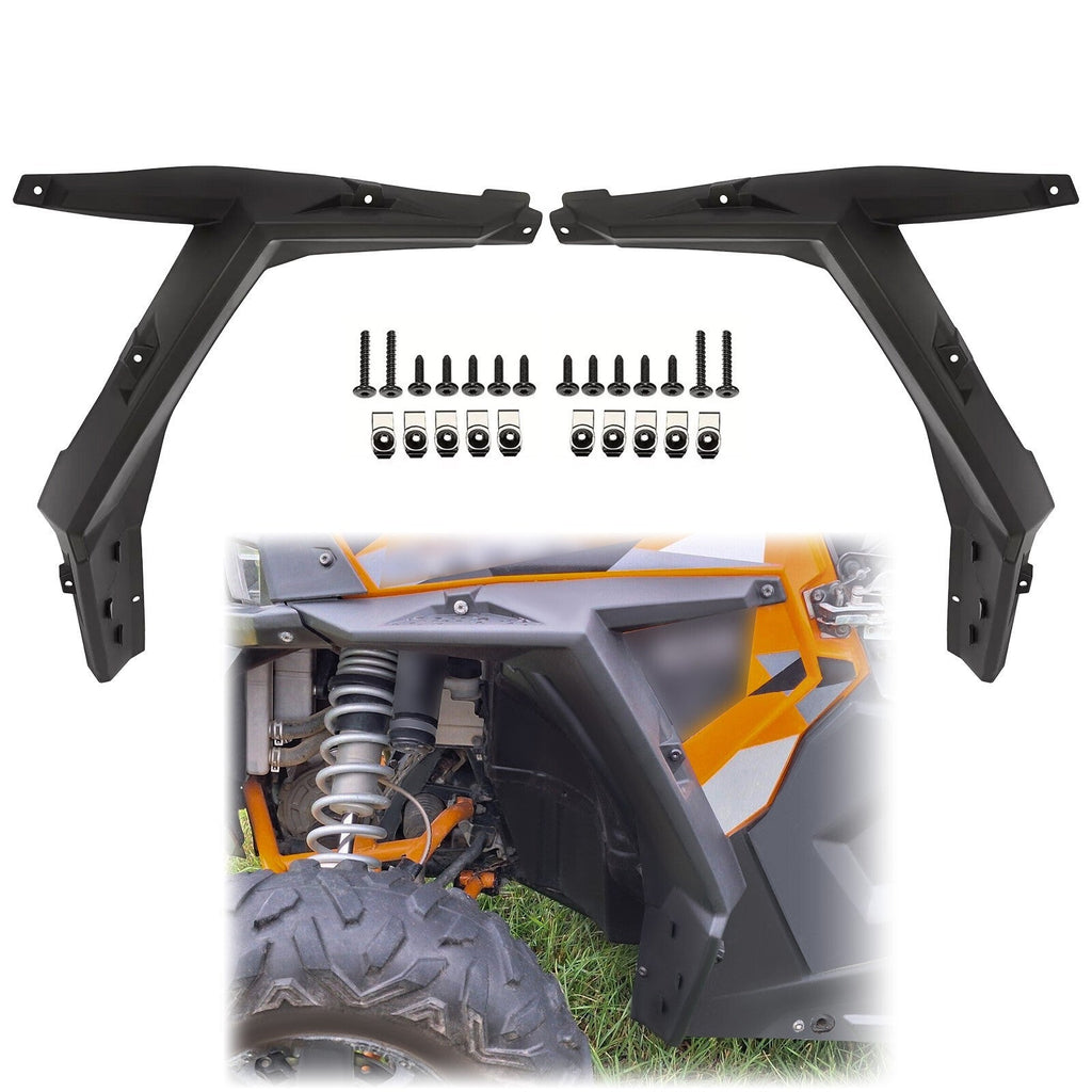 For 2014-2023 Polaris RZR 1000 900/S Front Left + Right Fender Flares Black Set
