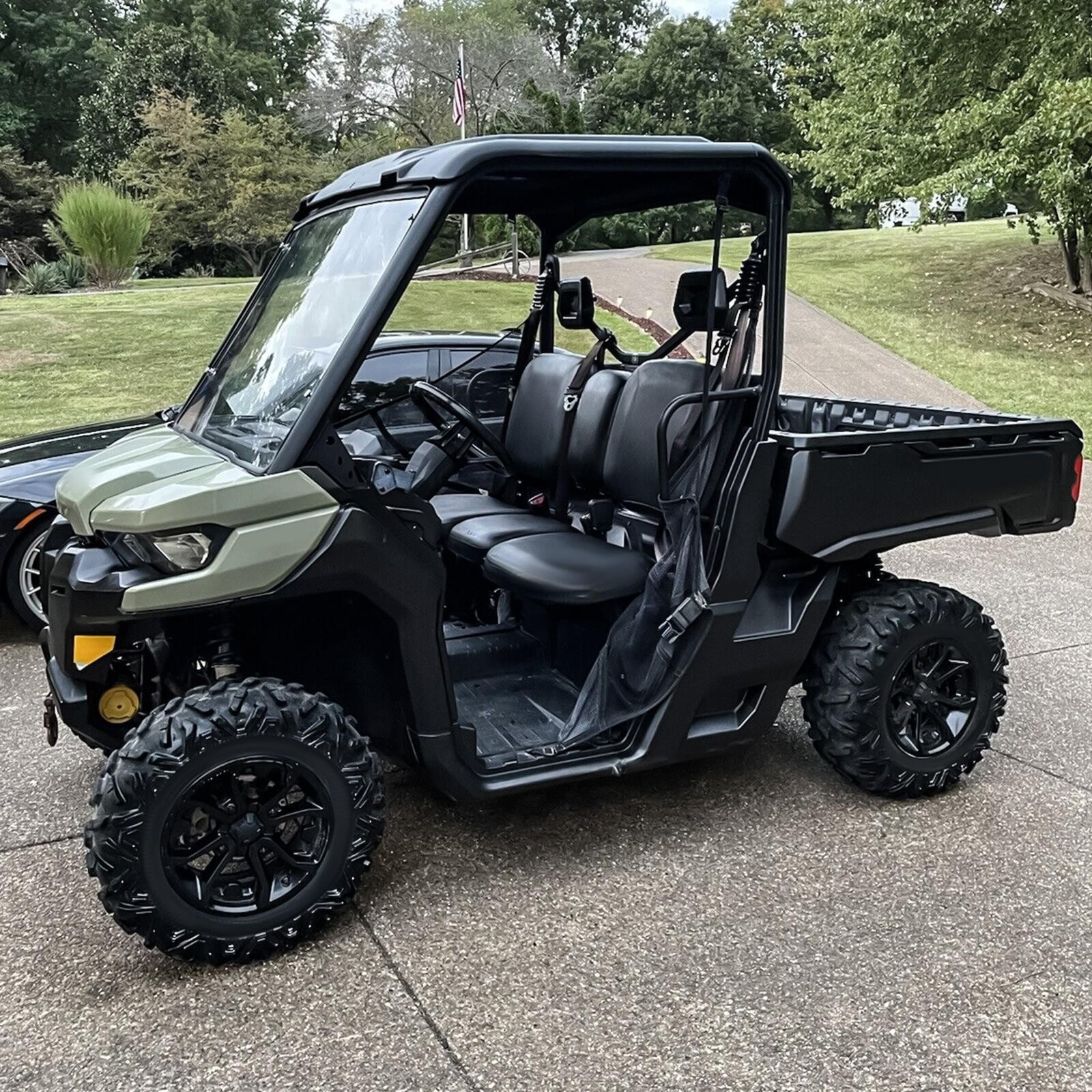 Clear Front Full Windshield For 2016-2023 Can-Am Defender HD5 HD7 HD8 HD9 HD10