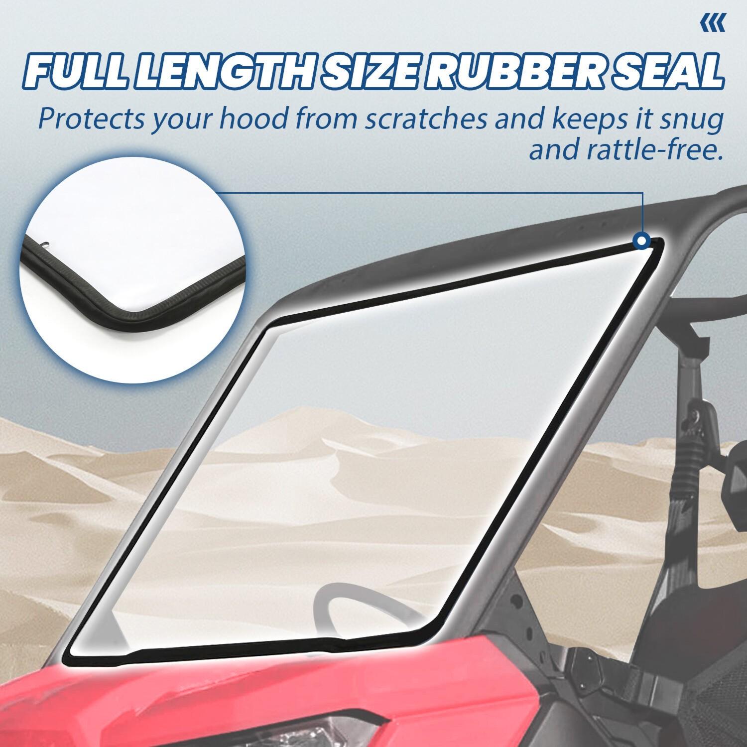 Clear Front Full Windshield For 2016-2023 Can-Am Defender HD5 HD7 HD8 HD9 HD10