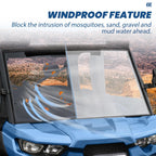 Clear Front Full Windshield For 2016-2023 Can-Am Defender HD5 HD7 HD8 HD9 HD10
