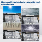 Clear Front Full Windshield For 2016-2023 Can-Am Defender HD5 HD7 HD8 HD9 HD10