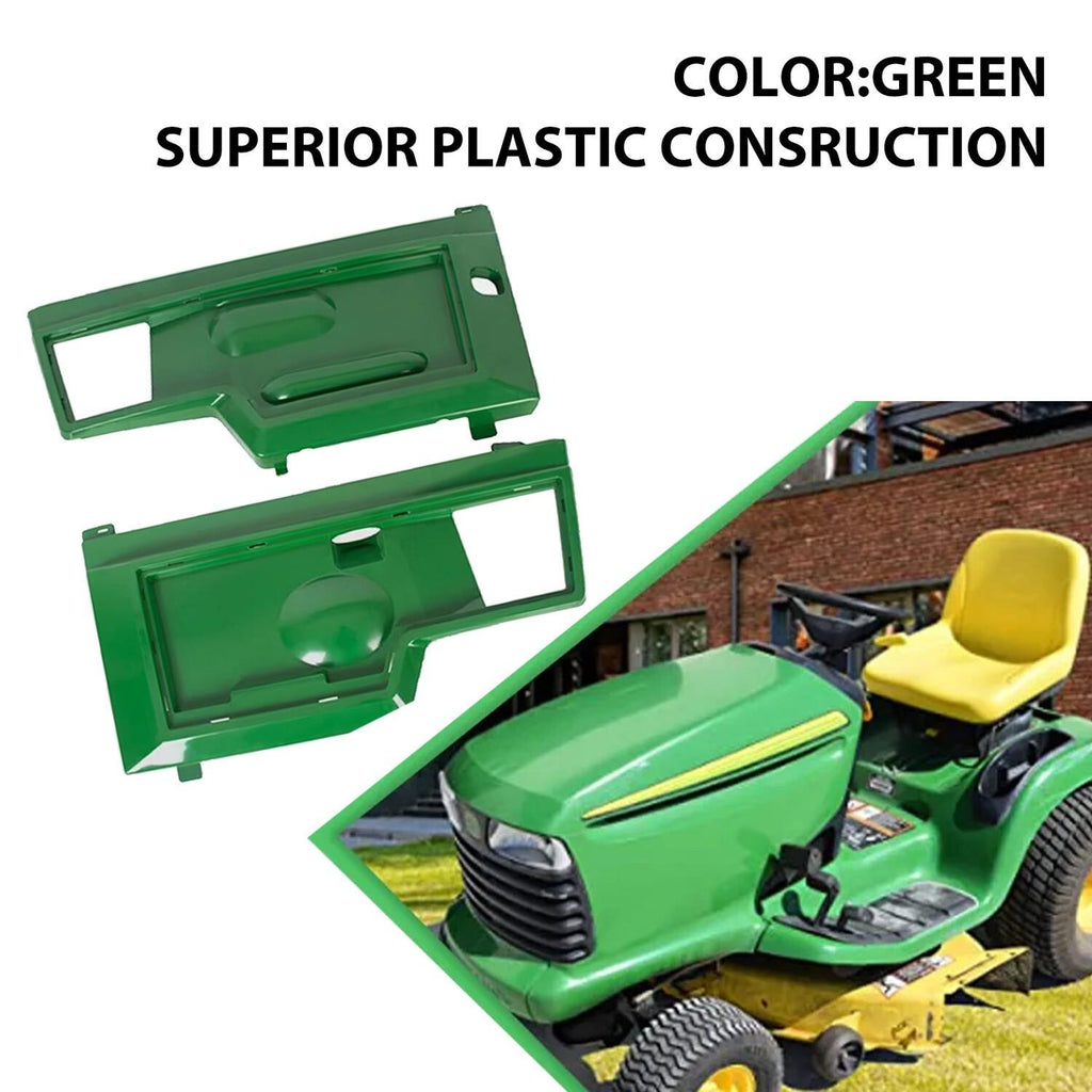 For John Deere 415 425 445 455 Side Panels Kit+Upper Hood for AM128986 AM128983