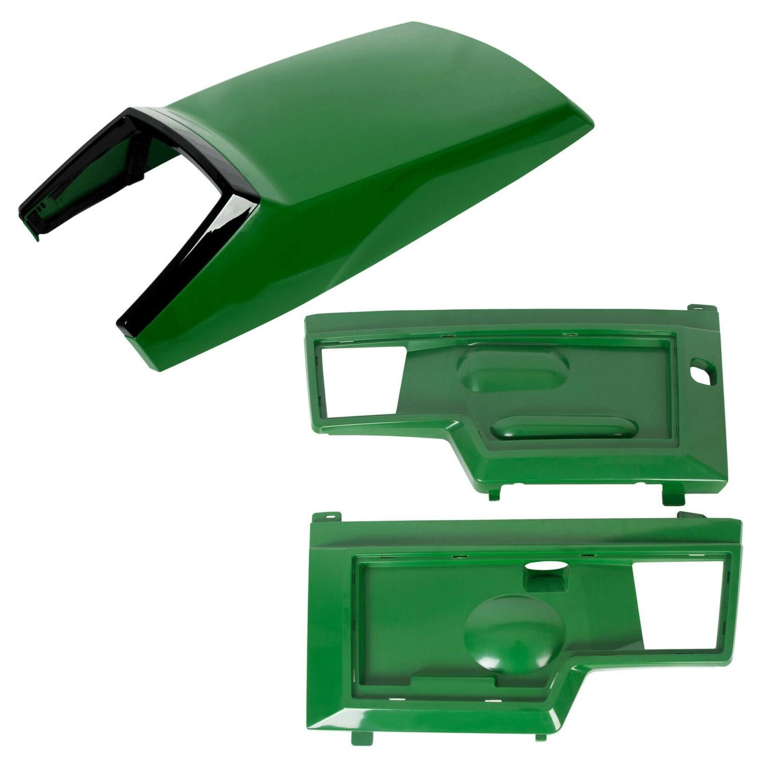 For John Deere 415 425 445 455 Side Panels Kit+Upper Hood for AM128986 AM128983