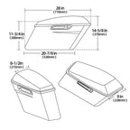 Vivid Black Hard Saddlebag Bags For Harley Davidson Road Street Glide 1994-2013
