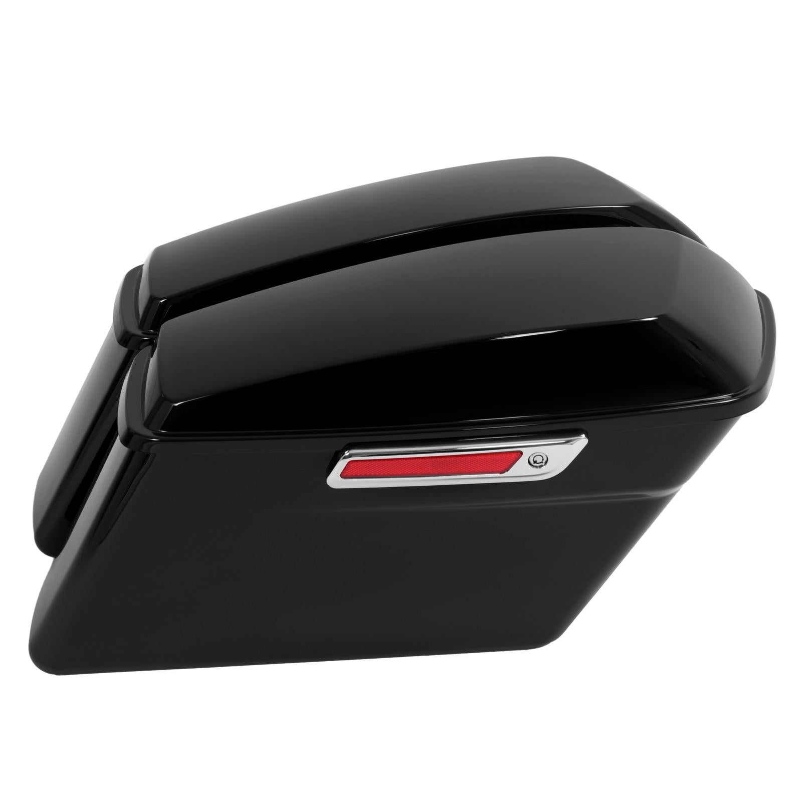 Vivid Black Hard Saddlebag Bags For Harley Davidson Road Street Glide 1994-2013