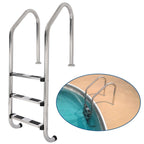3 Non-Slip Step Ladder 304 Stainless Steel Ladder for Swimming Pool In-Ground