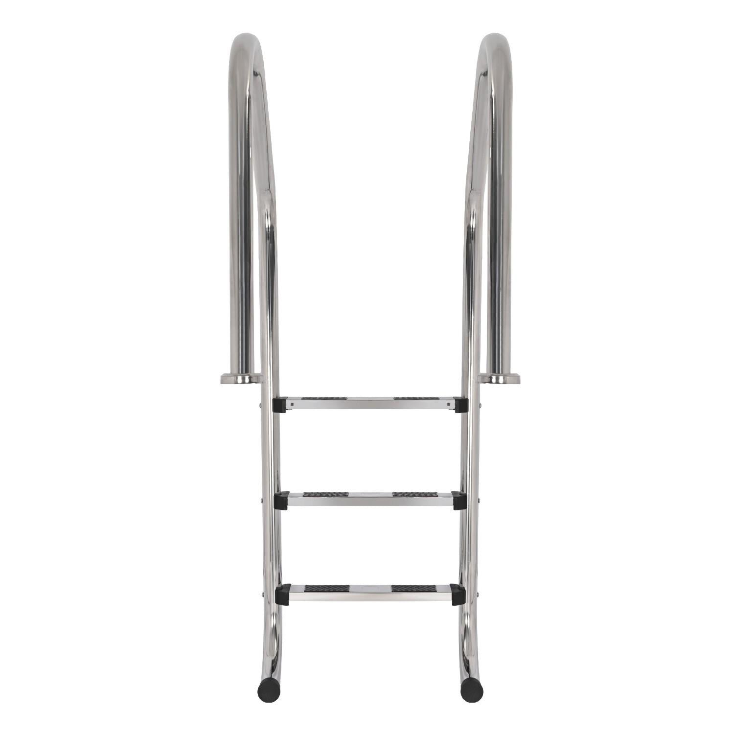 3 Non-Slip Step Ladder 304 Stainless Steel Ladder for Swimming Pool In-Ground